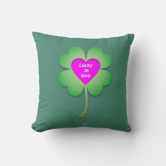Lucky in Love accent cushion (Front)