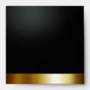Lucky in Love black/gold square Envelope