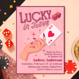 Lucky in Love Bridal Shower  Invitation