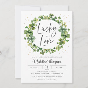 Lucky in Love Bridal Shower Invitation