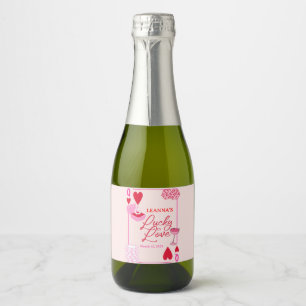 Lucky in Love, Bridal Shower, Lucky, Sparkling Wine Label