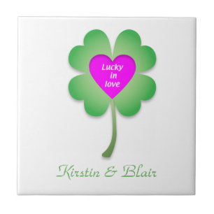 Lucky in Love ceramic tile