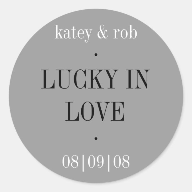 Lucky Stickers & Labels Zazzle UK