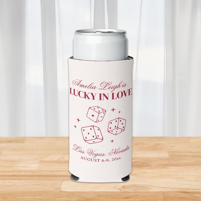 Lucky In Love Cocktails Bachelorette Weekend Seltzer Can Cooler (Creator Uploaded)