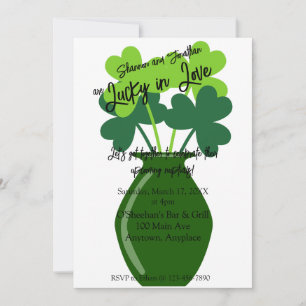 Lucky in Love Engagement Party Invitation