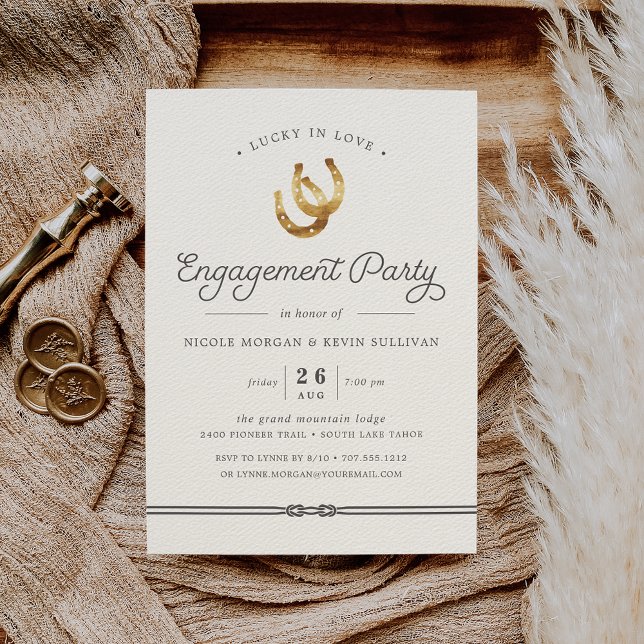 Lucky in Love | Engagement Party Invitation (Creator Uploaded)