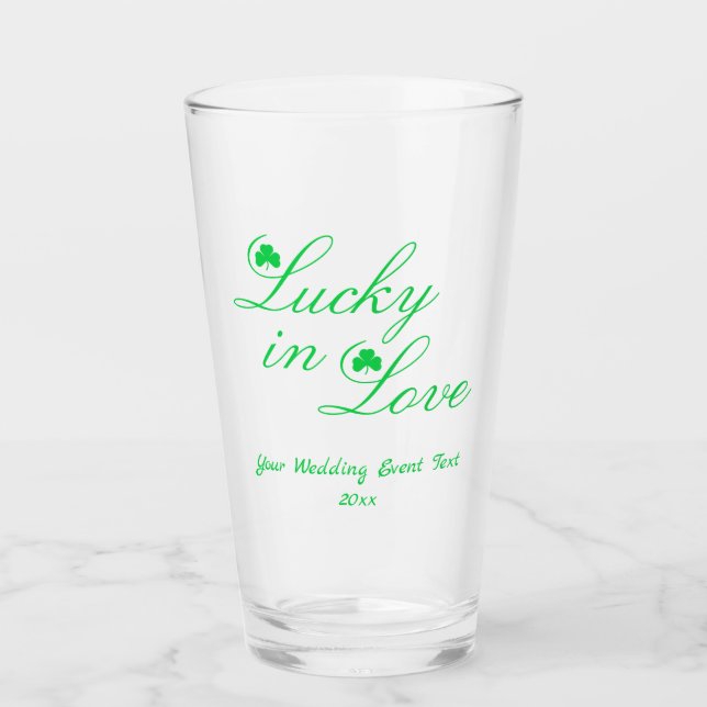 Lucky In Love Glass (Front)