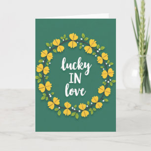 Lucky In Love Graphic Art Card
