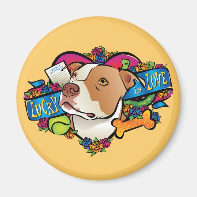 Lucky in Love Magnet (Front)