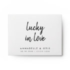Lucky in Love | Minimalist Wedding Lottery Ticket