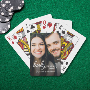 Lucky In Love Photo Playing Cards
