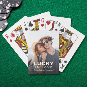 Lucky In Love Photo Playing Cards