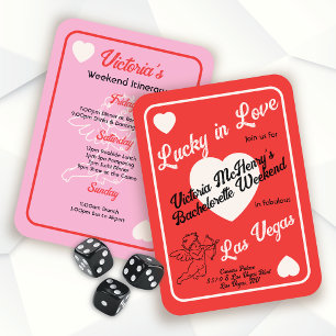 Lucky in Love Playing Card Bachelorette Weekend