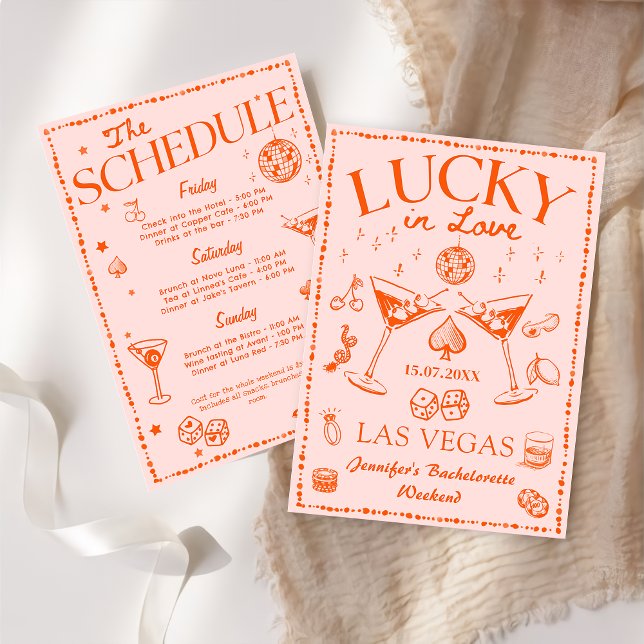 Lucky In Love Playing Card Bachelorette Weekend (Creator Uploaded)