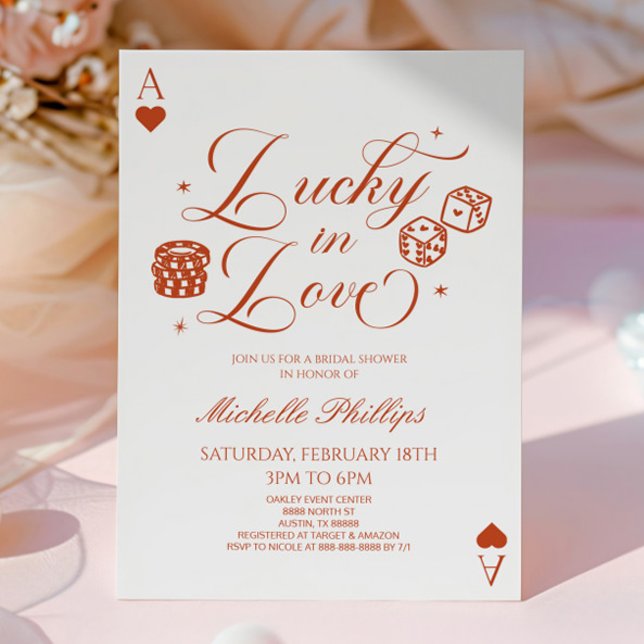 Lucky In Love Playing Card Casino Bridal Shower (Creator Uploaded)