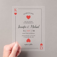 Lucky in Love Playing Card Las Vegas Wedding
