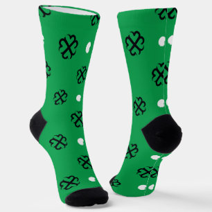 Lucky in Love Shamrock Crew Socks