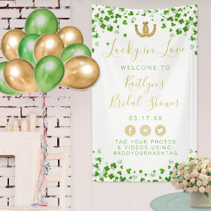 Lucky In Love St. Patrick's Day Bridal Shower Banner