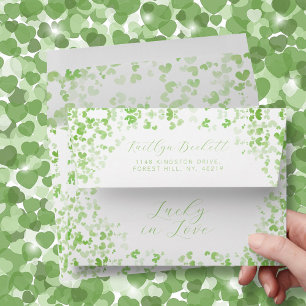 Lucky In Love St. Patrick's Day Bridal Shower Envelope