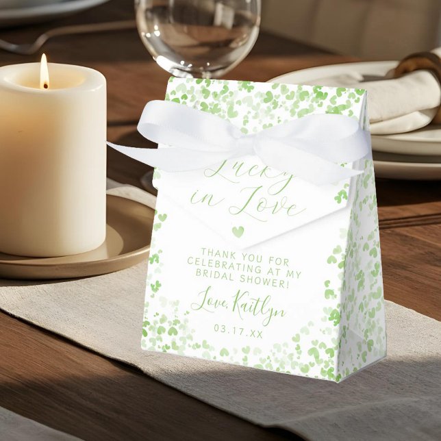 Lucky In Love St. Patrick's Day Bridal Shower Favour Box (Creator Uploaded)