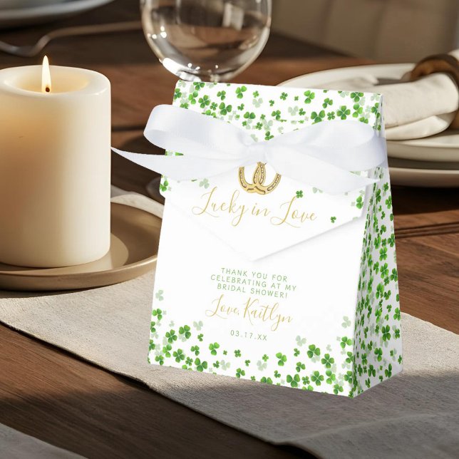 Lucky In Love St. Patrick's Day Bridal Shower Favour Box (Creator Uploaded)