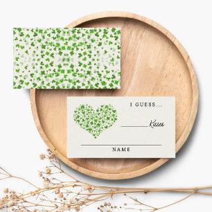 Lucky In Love St. Patrick's Day Bridal Shower Game Enclosure Card