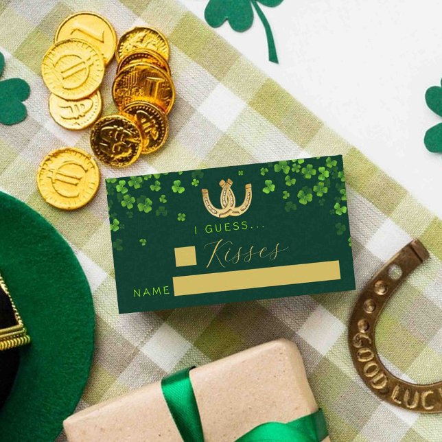 Lucky In Love St. Patrick's Day Bridal Shower Game Enclosure Card (Creator Uploaded)