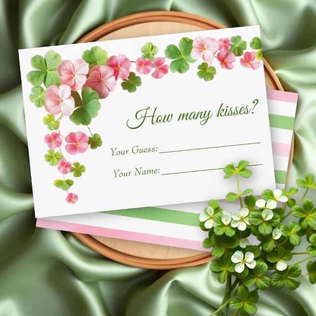 Lucky in Love St. Patrick's Day Bridal Shower Game Enclosure Card (Creator Uploaded)