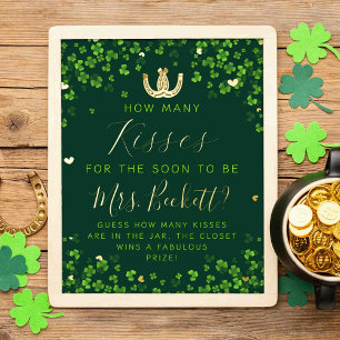 Lucky In Love St. Patrick's Day Bridal Shower Game Foil Prints