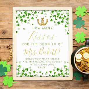 Lucky In Love St. Patrick's Day Bridal Shower Game Poster