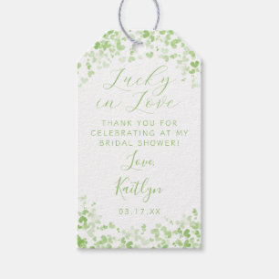 Lucky In Love St. Patrick's Day Bridal Shower Gift Tags