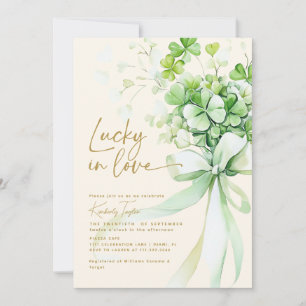 Lucky in Love St. Patrick's Day Bridal Shower Invitation
