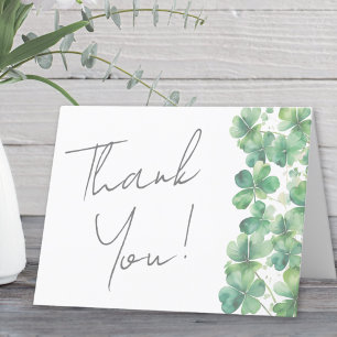 Lucky In Love St. Patrick's Day Bridal Shower Thank You Card