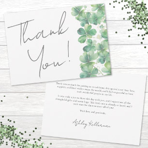Lucky In Love St. Patrick's Day Bridal Shower Thank You Card