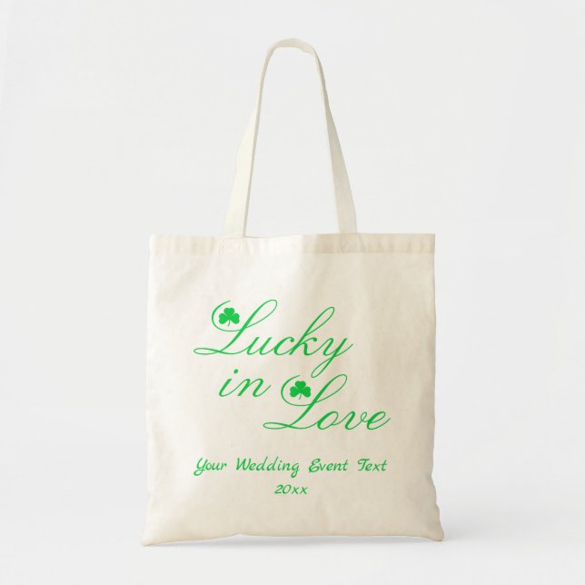 Lucky In Love Tote Bag (Front)