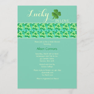Lucky in Love U-Pick Background Colour Invitation