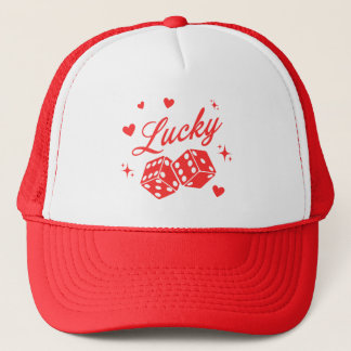 Lucky in Love-Vegas Bachelorette Trucker Hat