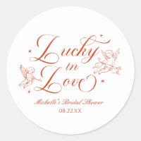 Lucky In Love Vintage Cupid Bridal Shower
