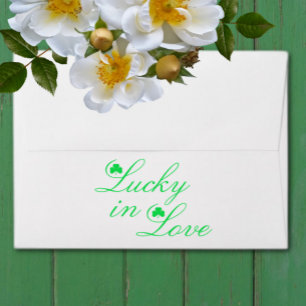 Lucky In Love Wedding Envelope