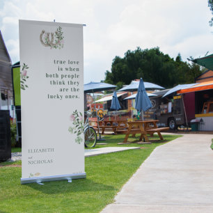 Lucky In Love Wedding Welcome Sign