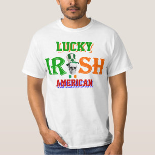 lucky Irish American  St Patrick's day T-Shirt