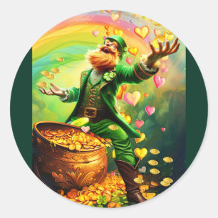 LUCKY IRISH CLASSIC ROUND STICKER
