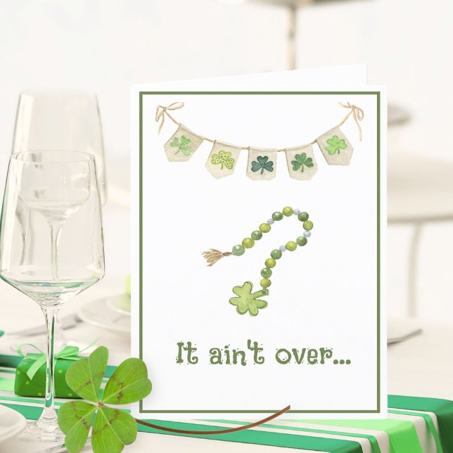 Lucky Irish Clover Funny Saint Patricks Day Card (Creator Uploaded)