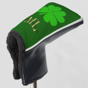 Lucky Irish Clover & Shamrock Golf monogrammed Golf Head Cover