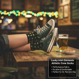 Lucky Irish Elements Athletic Crew Socks