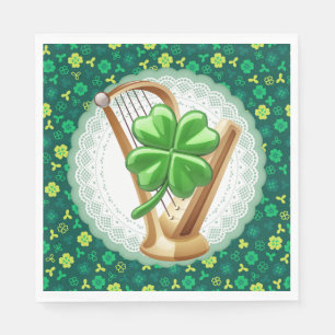 Lucky Irish Harp Napkins
