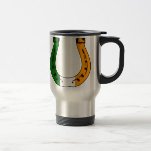 lucky irish horseshoe travel mug