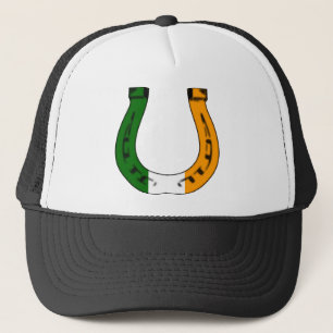 lucky irish horseshoe trucker hat