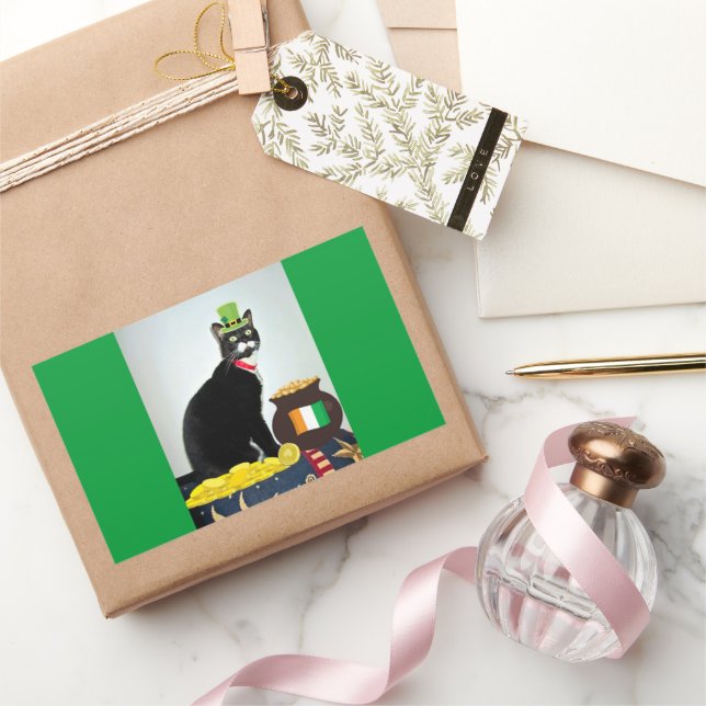Lucky Irish Lucy Rectangular Sticker (Gifting)