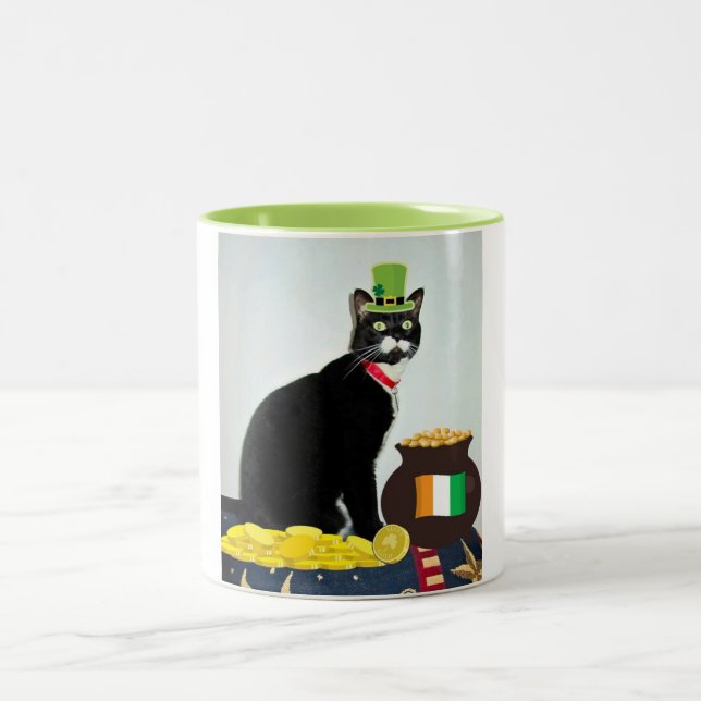 Lucky Irish Lucy Two-Tone Coffee Mug (Center)